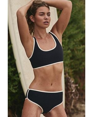 Poolside Paradiso Cropped Surf Top - Green