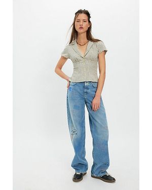 Closed Nikka Patched Wide-Leg Jeans - Blue