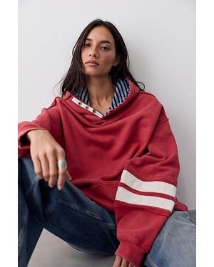 Free People Field Day Hoodie - Red
