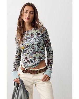 Free People Toileidays Long Sleeve Thermal - Grey