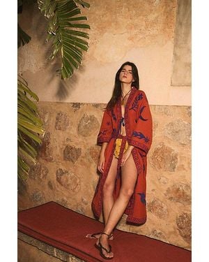 Matthew Williamson x Free People Deia Duster Jacket - Red