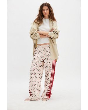 Free People Hudson Canyon Printed Poplin Trousers - White