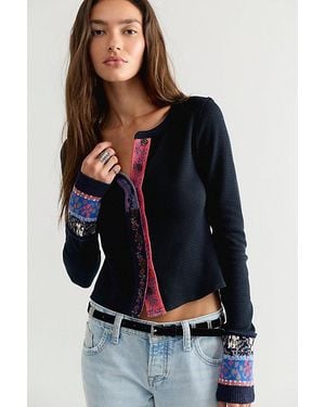 Free People Noa Cardi - Blue