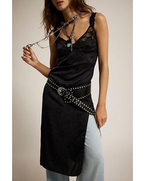 Intimately By Free People Tell Me Why Midi Slip - Black
