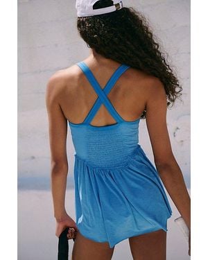 Fp Movement Smockin Hot Dress - Blue