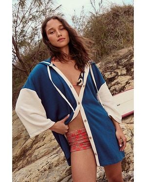 free-est Throw And Go Cardigan By - Blue