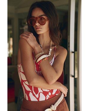 Free People Cruise Oversized Aviator Sunglasses - Gray