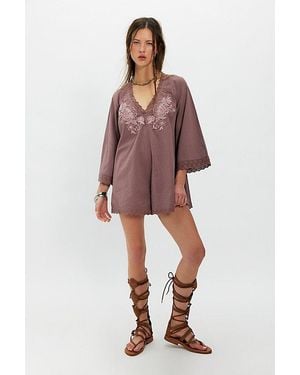 Free People Cawley Embroidered Romper