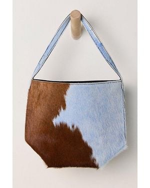 Urban Outfitters Cowhide Medium Bucket Bag - Multicolour