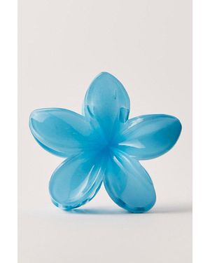 Free People Wakes Floral Claw Clip - Blue