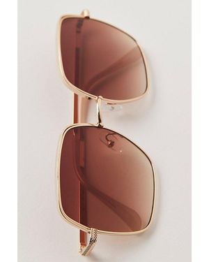 Free People Lacie Oversize Square Sunglasses - Multicolour