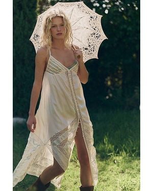 Intimately By Free People Falling For You Midi Slip Dress By - Green