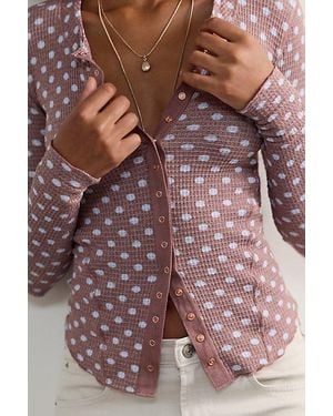 Intimately By Free People Going Places Printed Cardi By - Brown