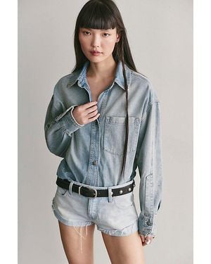 Free People Rally Cocoon Button Down Top - Multicolour