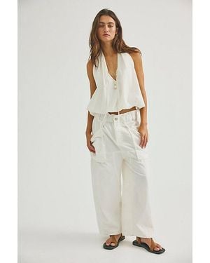 Free People Costa Pull-On Harem Trousers - Blue