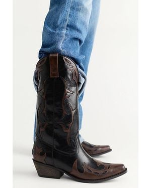 Matisse Wylie Vegan Western Boots - Blue