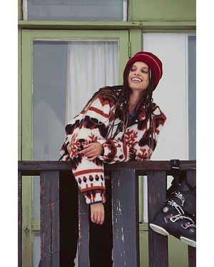 Fp Movement Hit The Slopes Printed Pullover - Brown