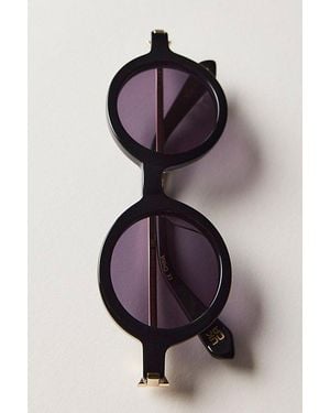 Free People Karen Walker Thunder Round Sunglasses - Purple