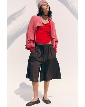 free-est Menorca Slouchy Capris - Black