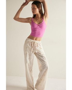 Intimately By Free People Day Drift Trousers By - Natural