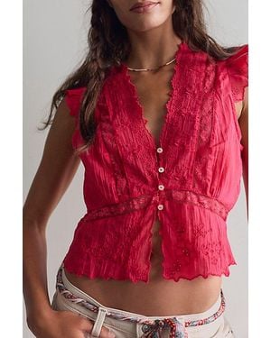 Free People Day Dreamer Top - Red