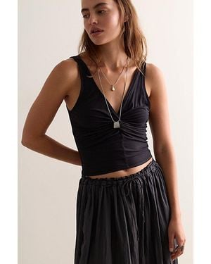 Intimately By Free People We'Re Going Out Tank Top By - Black