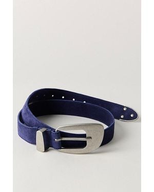 Free People Dover Suede Belt - Blue