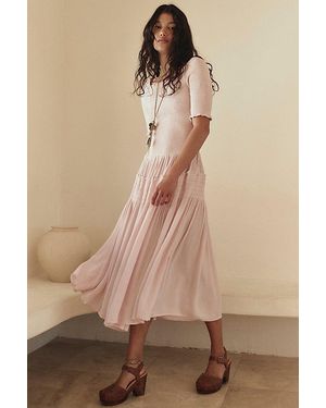 Free People Harlyn Midi Dress - Natural