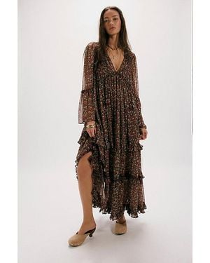 Free People Weeping Willows Maxi Dress - Brown