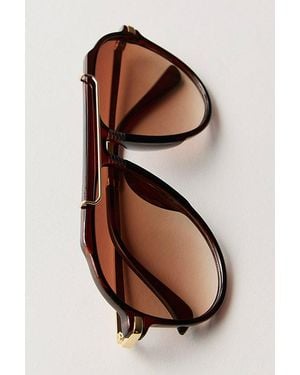 Free People Ventura Oversized Aviator Sunglasses - Multicolour