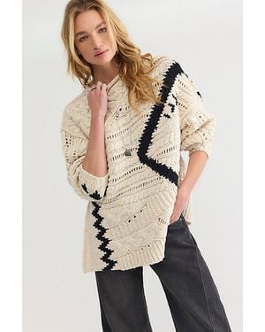 Free People Larissa Rollneck Pullover - Natural