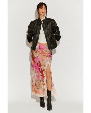 Spell Floridian Lace Bias Skirt - Multicolour