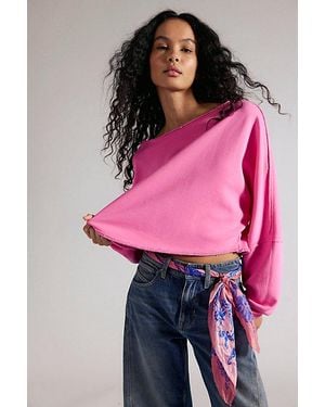 Free People To The East Pullover - Pink