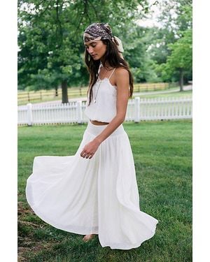 Free People Sunflare Maxi Skirt Set - Green