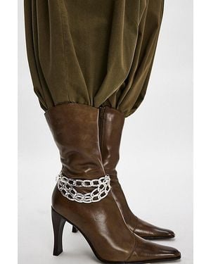 Free People Rosalia Chunky Chain Anklet - Black