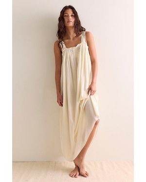 Free People Salty Sol Maxi Slip Dress - Natural