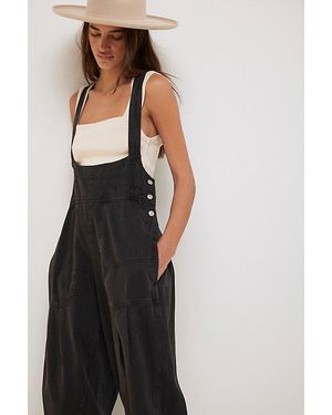 Free People Felix Tapered Overalls - Black