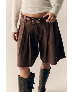 Free People Blossom Suede Belt - Brown