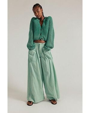Free People Miss You Most Wide-Leg Pants - Green