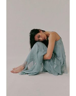 Nigel Preston Floating Angel Chiffon Maxi Dress - Blue