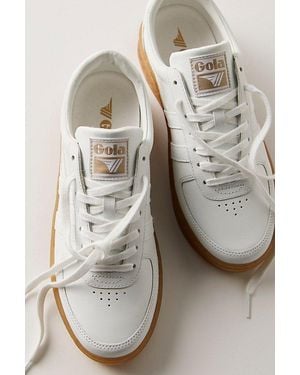 Gola Grandslam Leather Sneakers - Natural