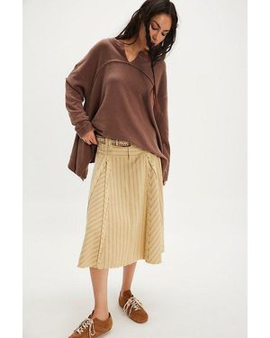 Free People Cascade Sweatshirt - Brown