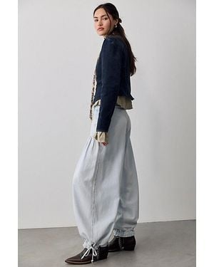Free People Lotus Balloon Jeans - Gray