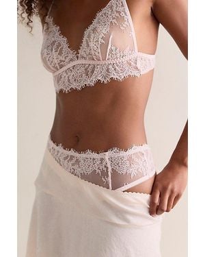 Intimately By Free People Lacebound High-Rise Thong By - Brown