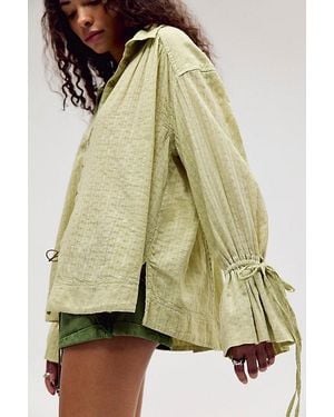 Free People Oasis Washed Shirt - Natural