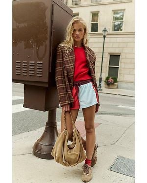 Free People Dean Double-Breasted Blazer Jacket - Brown