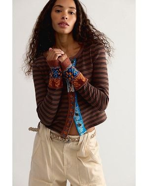 Free People We The Free Noa Cardi - Brown