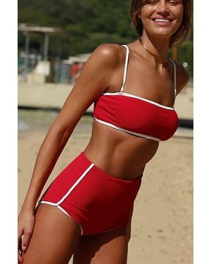 Rhythm Essential Rib Surf Shorts - Red