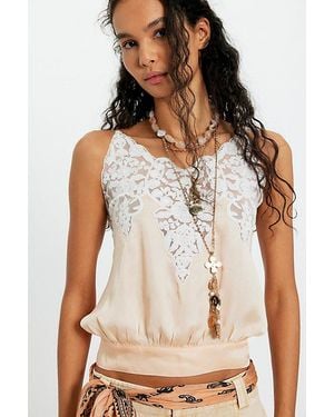 Free People Reya Lace Top - White