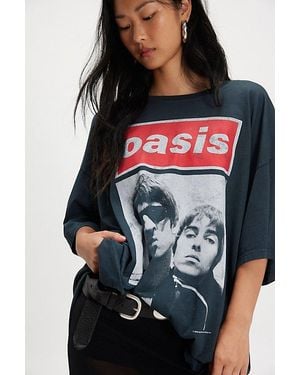 Daydreamer Oasis Oversized Tee - Black